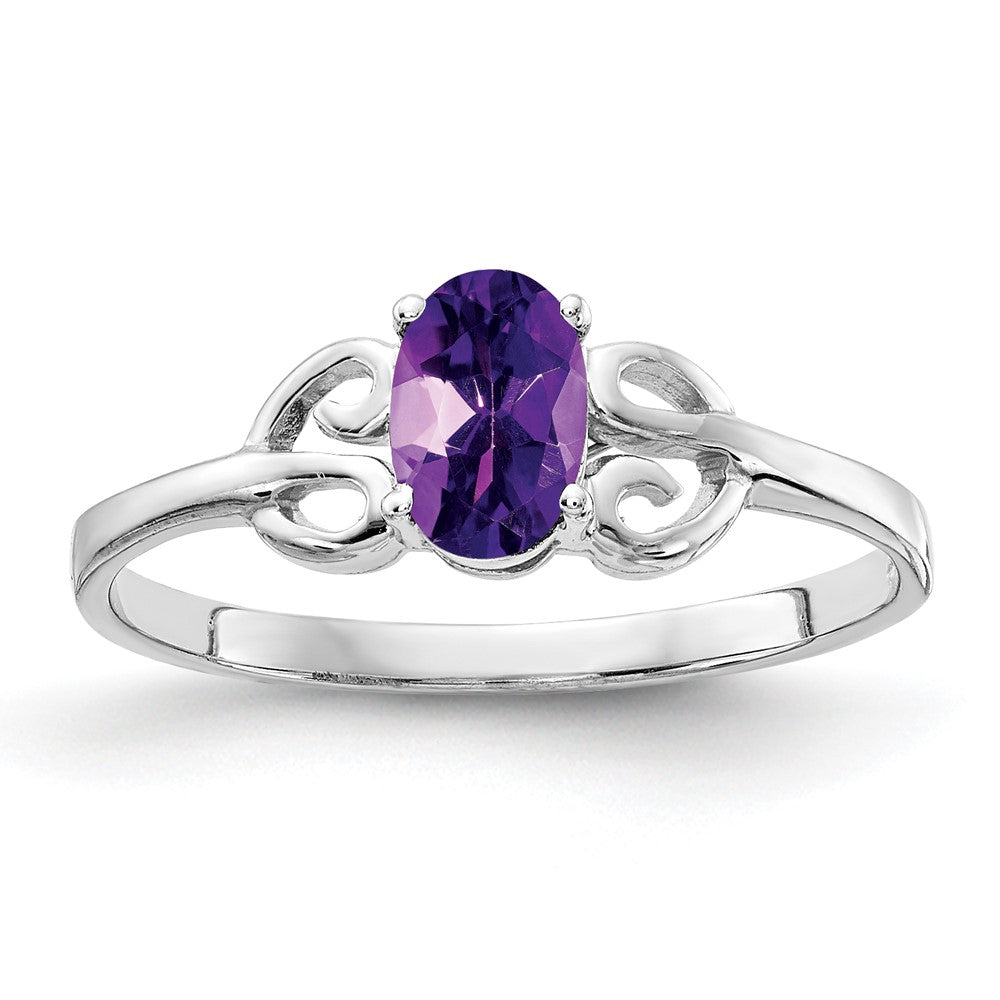 Casted;Polished;14K White gold;Genuine;Amethyst;Avail. in 10k yellow gold;Avail. in 18k yellow gold;Avail. in 14k yellow gold;Avail. in platinum;Channel set;Avail. in 18k white gold;Blank Mounting;Oval