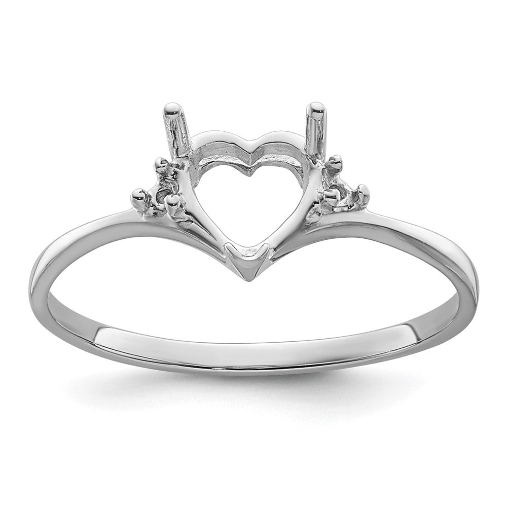 Casted;Polished;14K White gold;Avail. in 10k yellow gold;Avail. in 18k yellow gold;Avail. in 14k yellow gold;Avail. in platinum;Avail. in 18k white gold;Blank Mounting