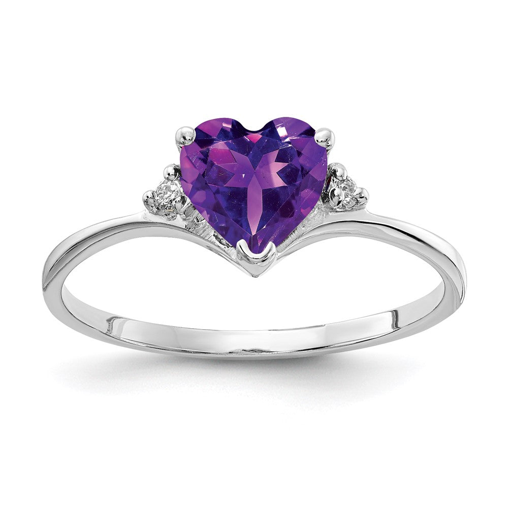 Casted;Polished;14K White gold;Genuine;Amethyst;Diamond;Avail. in 10k yellow gold;Avail. in 18k yellow gold;Avail. in 14k yellow gold;Avail. in platinum;Avail. in 18k white gold;AA quality;Blank Mounting