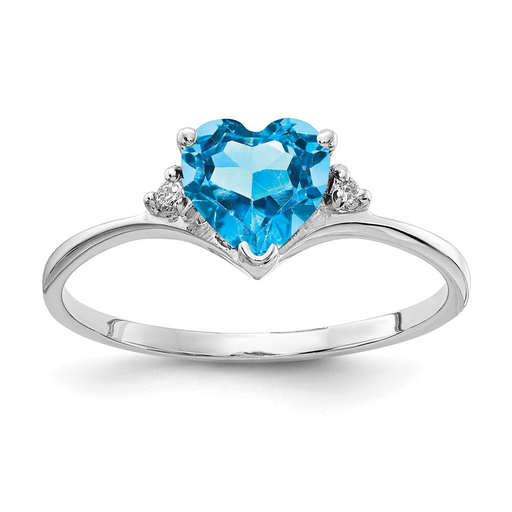 Casted;Polished;14K White gold;Genuine;Blue topaz;Diamond;Avail. in 10k yellow gold;Avail. in 18k yellow gold;Avail. in 14k yellow gold;Avail. in platinum;Avail. in 18k white gold;AA quality;Blank Mounting