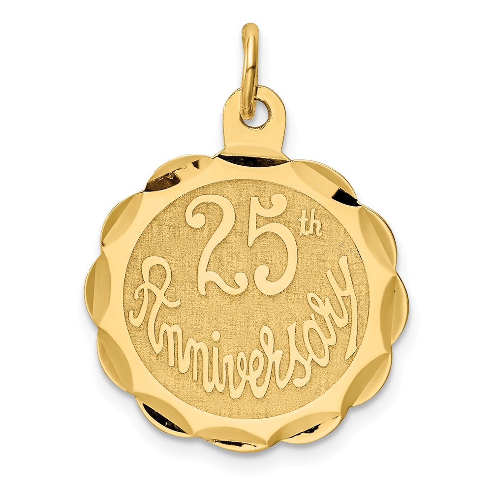 Polished;Satin;14k Yellow gold;Stamped;Flat back;Engravable;Faceted;Laser Etched