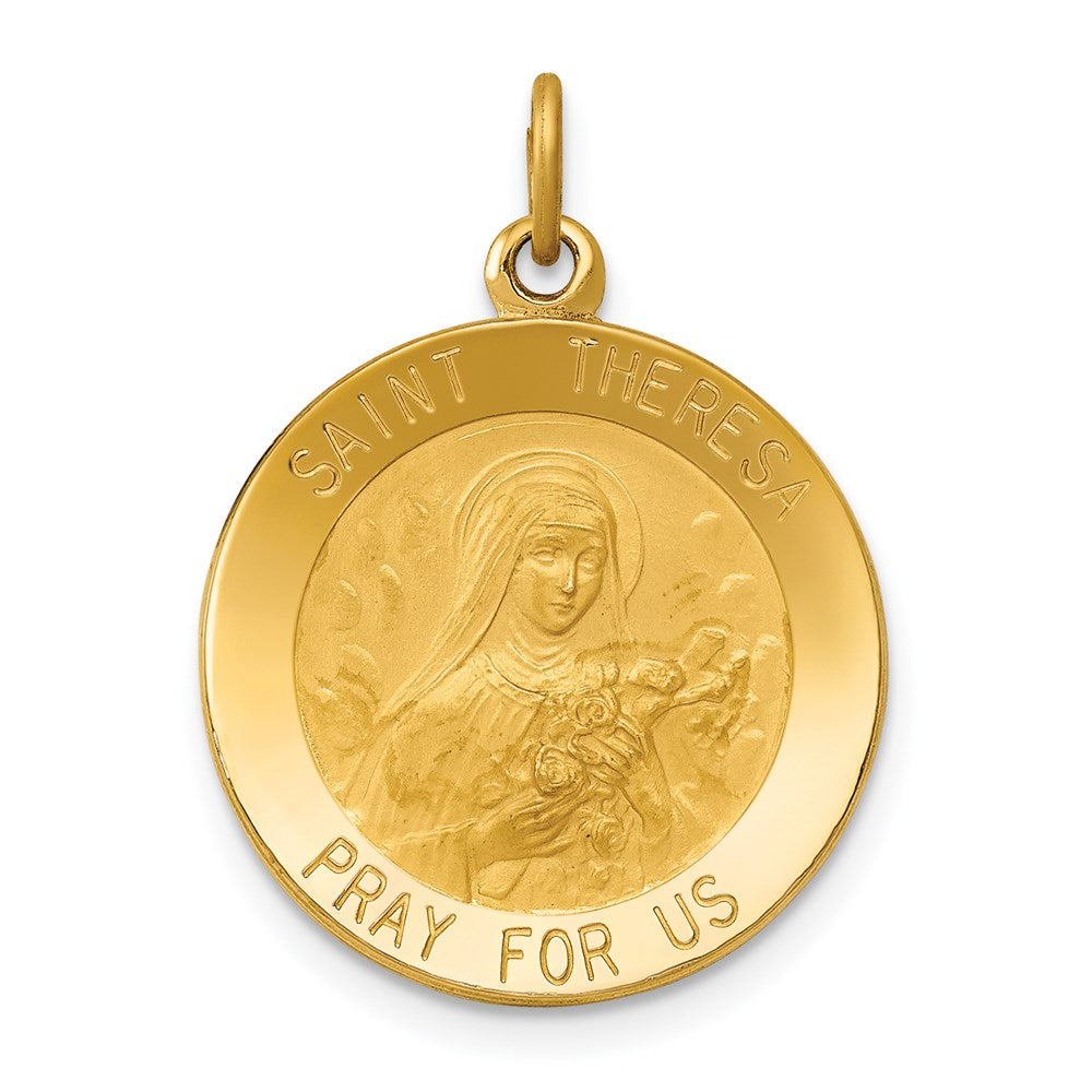Solid;Die struck;14k Yellow gold;Engravable;Polished back;Polished & satin