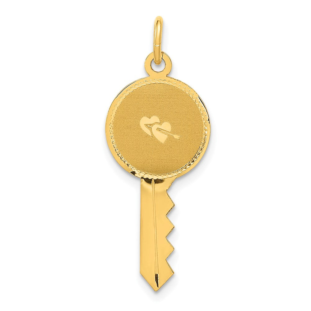 Polished;Satin;14k Yellow gold;Faceted;Laser Etched