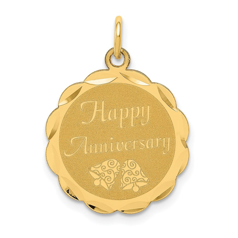 Polished;14k Yellow gold;Stamped;Flat back;Engravable;Faceted