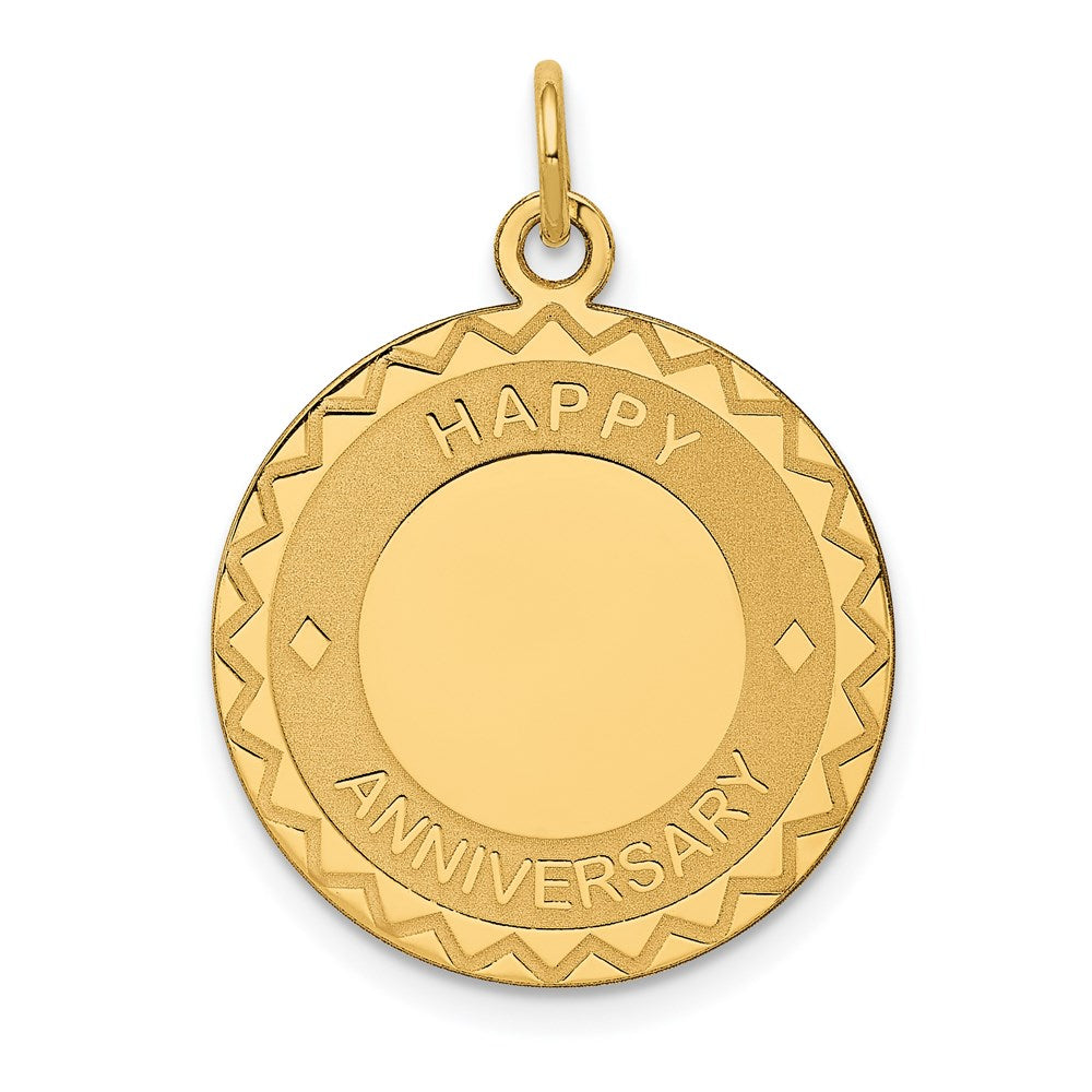 Polished;Satin;14k Yellow gold;Stamped;Engravable;Laser Etched
