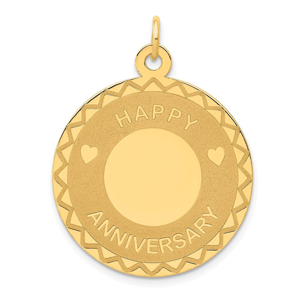 Polished;Satin;14k Yellow gold;Stamped;Engravable;Laser Etched