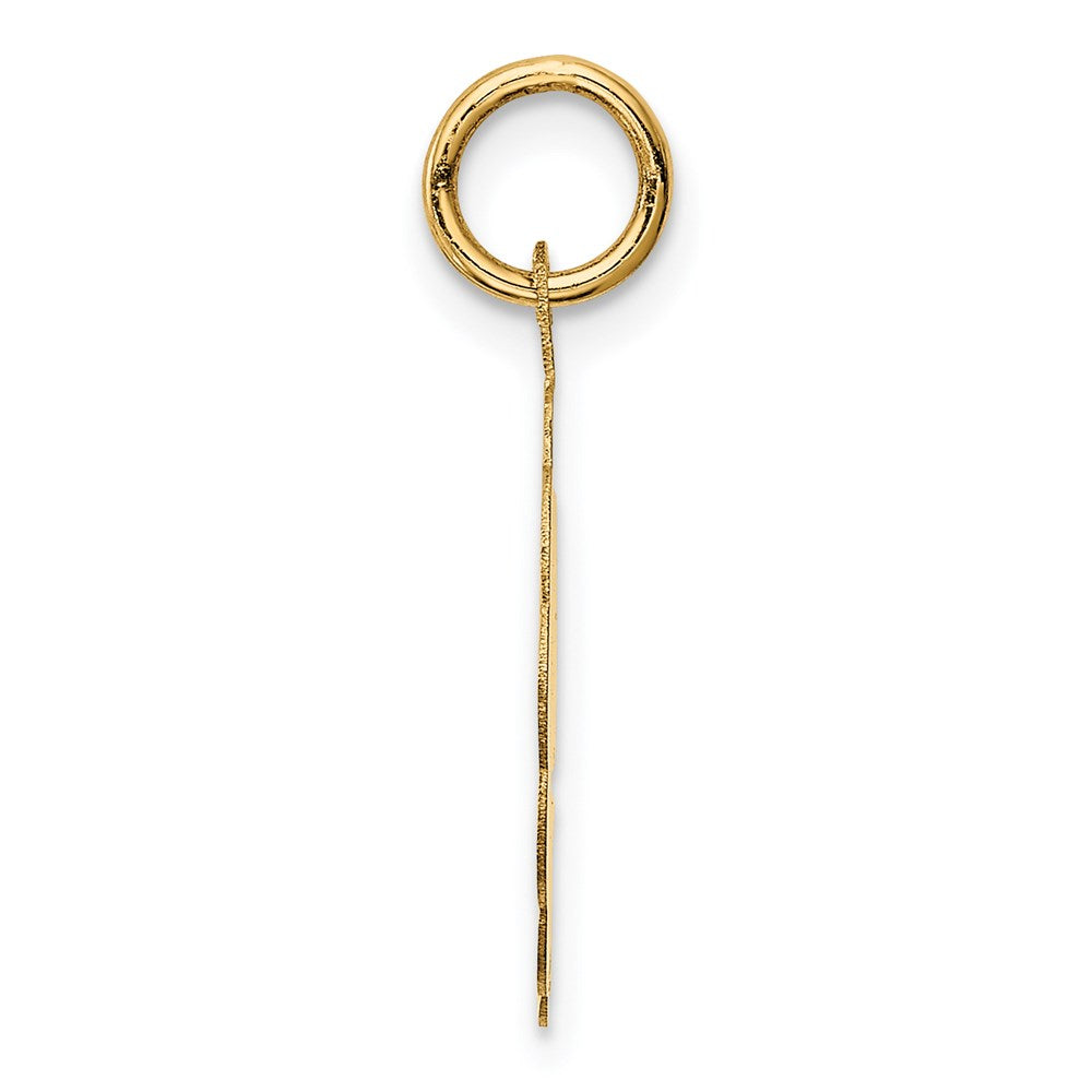 14k GRADUATION DAY with Cap 16mm Engravable Disc Charm