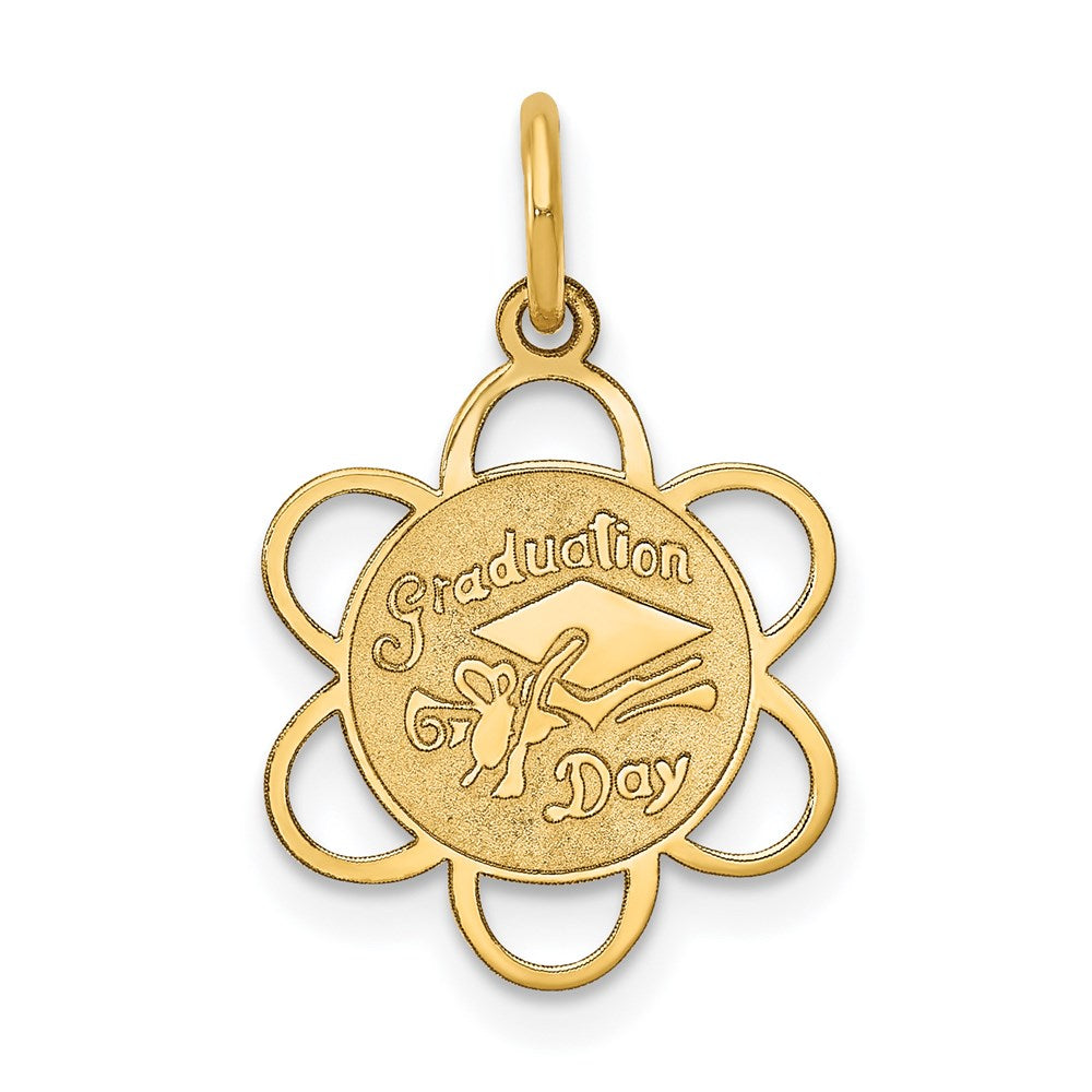 Polished;Die struck;14k Yellow gold;Flat back;Engravable;Snap;Brocaded disc