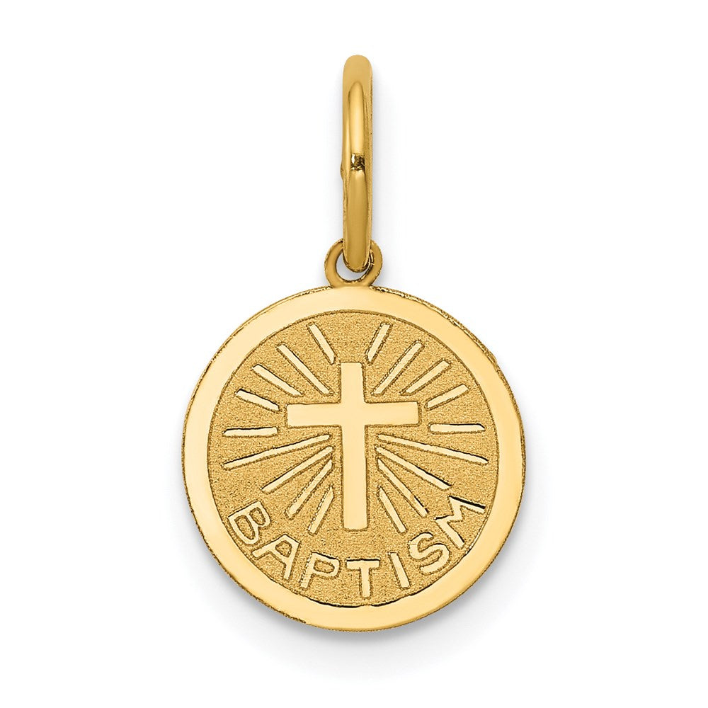 Solid;14k Yellow gold;Stamped;Engravable;Polished back;Laser Etched