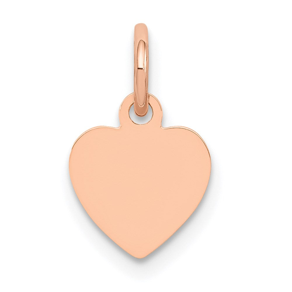 Solid;Polished;Stamped;Engravable;14k Rose gold;Not engraveable