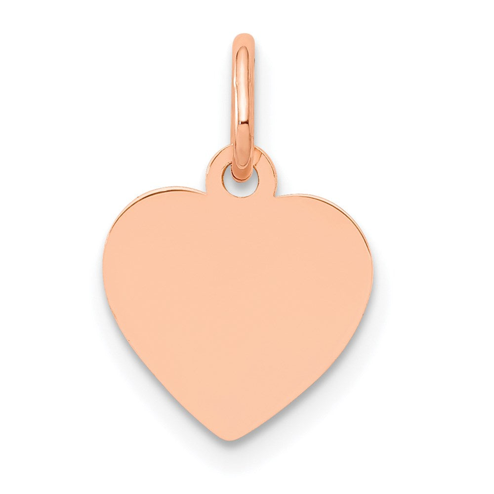 Solid;Polished;Stamped;Engravable;14k Rose gold