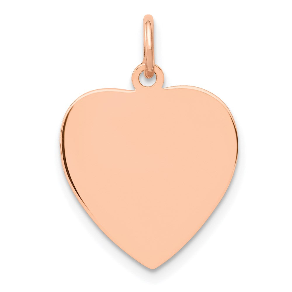 Solid;Polished;Stamped;Engravable;14k Rose gold