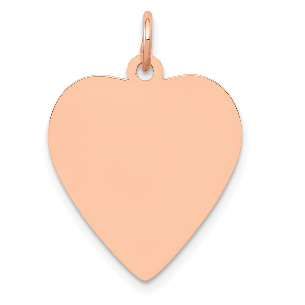 Solid;Polished;Stamped;Engravable;14k Rose gold