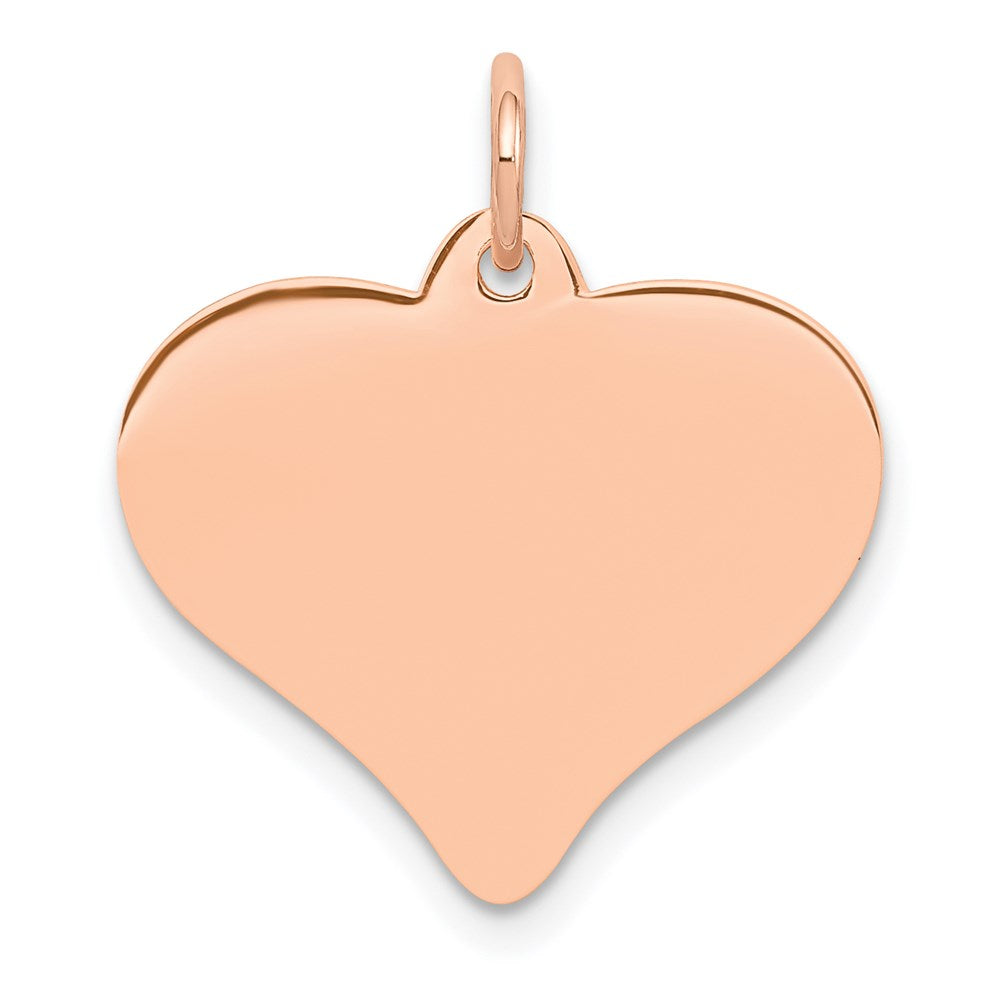 Solid;Polished;Stamped;Engravable;14k Rose gold