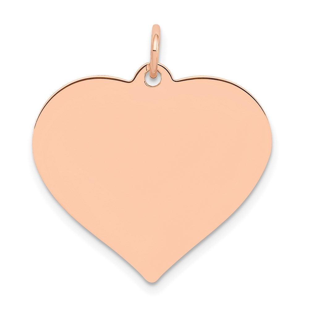 Solid;Polished;Stamped;Engravable;14k Rose gold