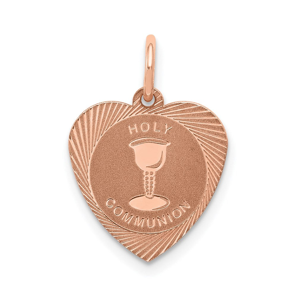 Solid;Diamond-cut;Polished;Stamped;Engravable;Polished back;14k Rose gold;Laser Etched