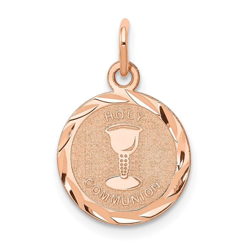 Polished;Stamped;Engravable;14k Rose gold;Faceted;Laser Etched