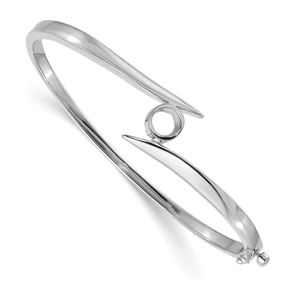 Solid;Casted;Polished;14K White gold;Hinged;Avail. in 10k yellow gold;Avail. in 18k yellow gold;Avail. in 14k yellow gold;Avail. in platinum;Safety clasp;No safety bar;Avail. in 10k white gold;Avail. in 18k white gold