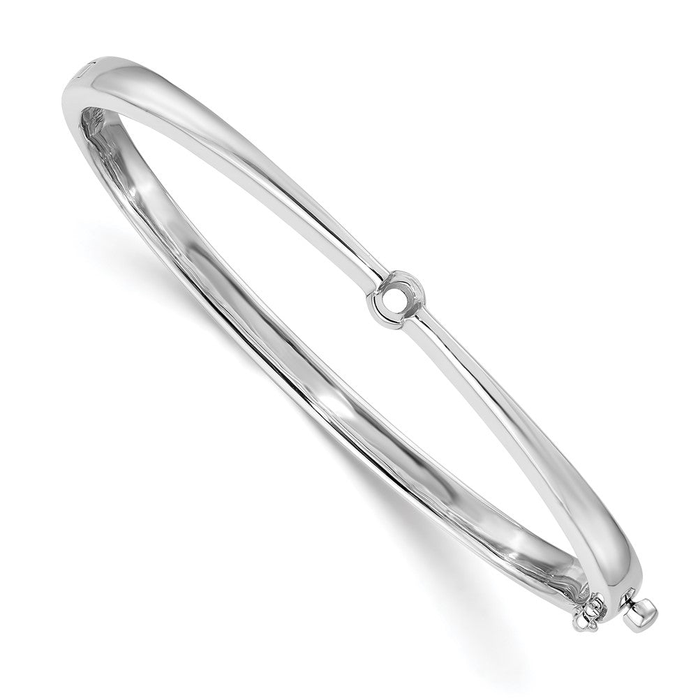 Solid;Casted;Polished;14K White gold;Hinged;Avail. in 10k yellow gold;Avail. in 18k yellow gold;Avail. in 14k yellow gold;Avail. in platinum;Safety clasp;No safety bar;Avail. in 10k white gold;Avail. in 18k white gold