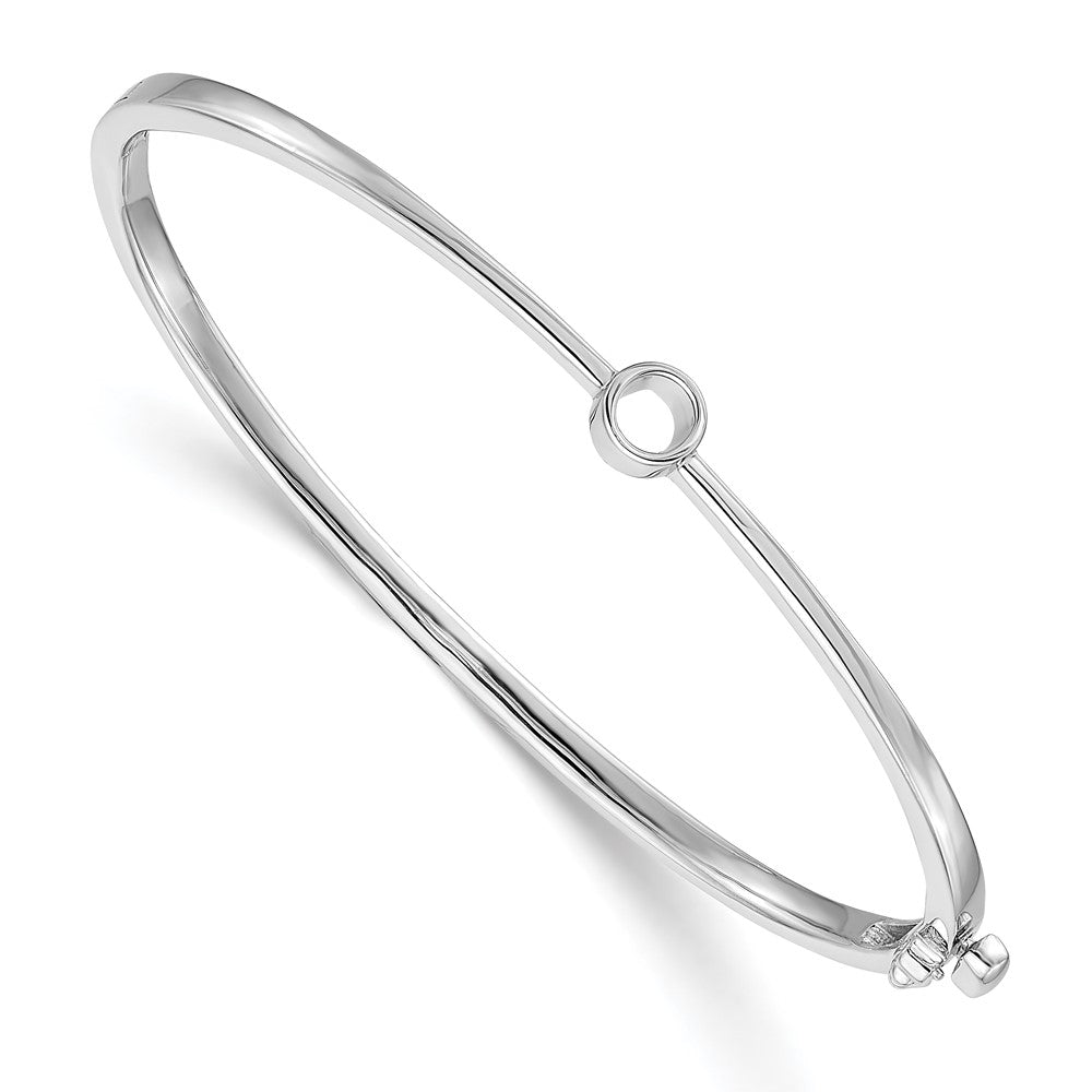 Solid;Casted;Polished;14K White gold;Hinged;Avail. in 10k yellow gold;Avail. in 18k yellow gold;Avail. in 14k yellow gold;Avail. in platinum;Safety clasp;No safety bar;Avail. in 10k white gold;Avail. in 18k white gold