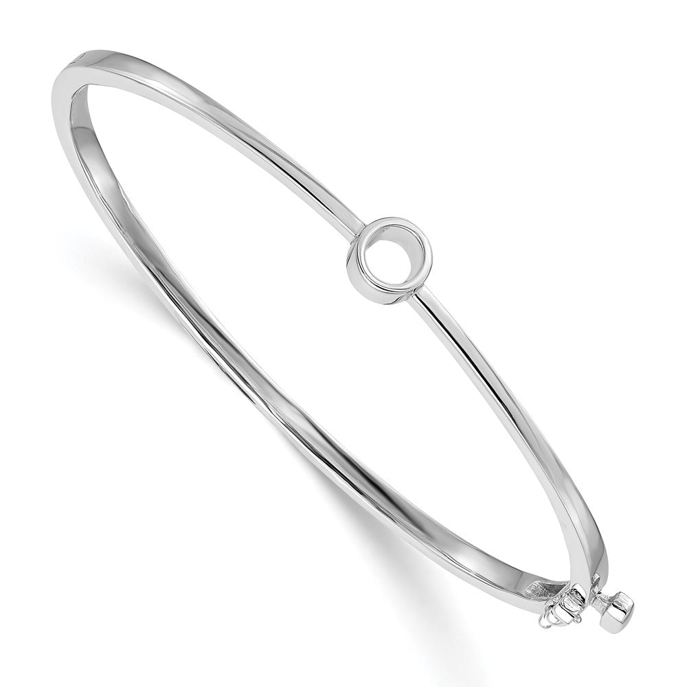 Solid;Casted;Polished;14K White gold;Hinged;Avail. in 10k yellow gold;Avail. in 18k yellow gold;Avail. in 14k yellow gold;Avail. in platinum;Safety clasp;No safety bar;Avail. in 10k white gold;Avail. in 18k white gold