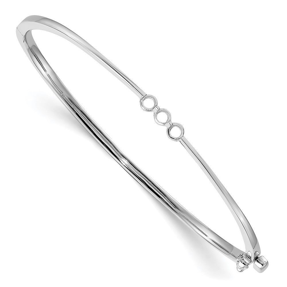 Solid;Casted;Polished;14K White gold;Hinged;Avail. in 10k yellow gold;Avail. in 18k yellow gold;Avail. in platinum;Special lengths avail.;Safety clasp;Box catch;Avail. in 10k white gold;Avail. in 18k white gold