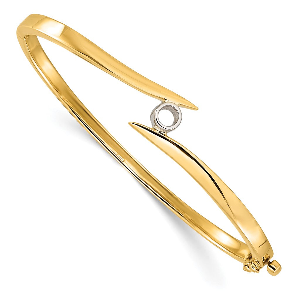 Solid;Casted;14k Yellow gold;Hinged;Avail. in 10k yellow gold;Avail. in 18k yellow gold;Avail. in 14k white gold;Avail. in platinum;Special lengths avail.;Avail. in 10k white gold;Avail. in 18k white gold
