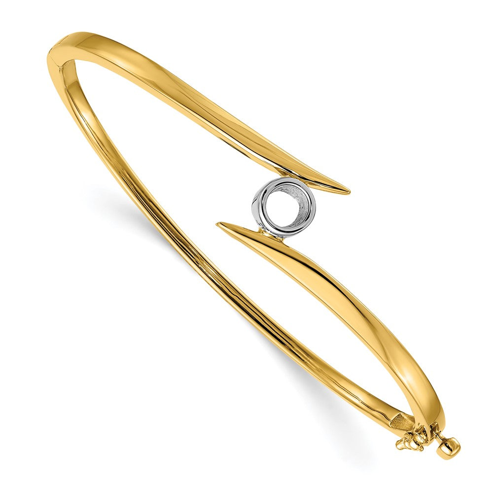 Solid;Casted;14k Yellow gold;Hinged;Avail. in 10k yellow gold;Avail. in 18k yellow gold;Avail. in 14k white gold;Avail. in platinum;Special lengths avail.;Avail. in 10k white gold;Avail. in 18k white gold