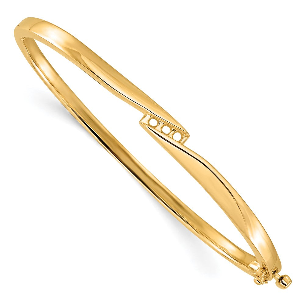 Solid;Casted;14k Yellow gold;Hinged;Avail. in 10k yellow gold;Avail. in 18k yellow gold;Avail. in platinum;Special lengths avail.;Avail. in 10k white gold;Avail. in 18k white gold