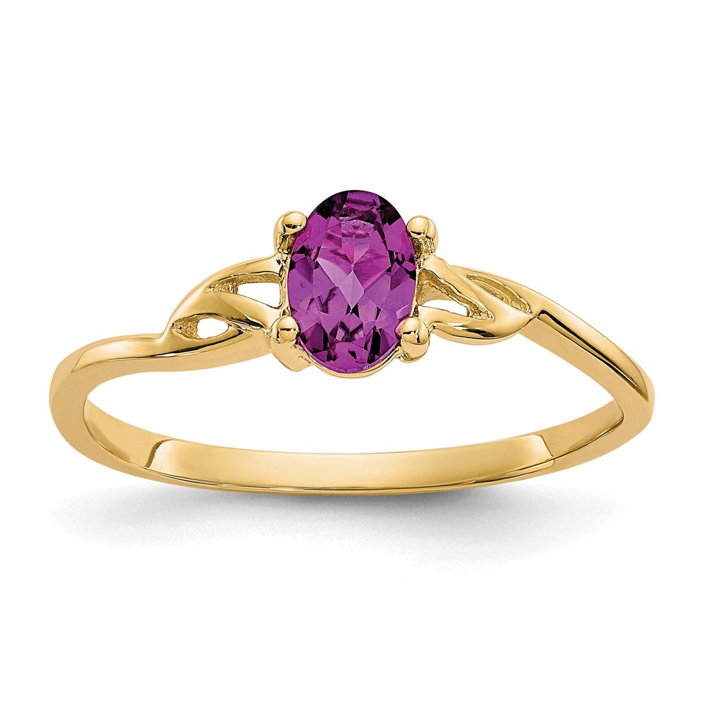 Polished;14k Yellow gold;Genuine;Rhodolite garnet