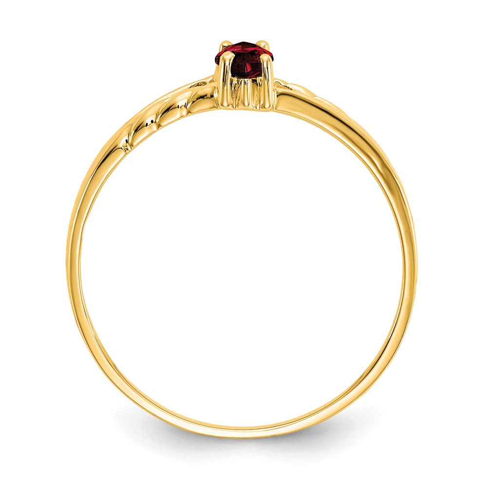 14k 6x3 Marquise Garnet Birthstone Ring