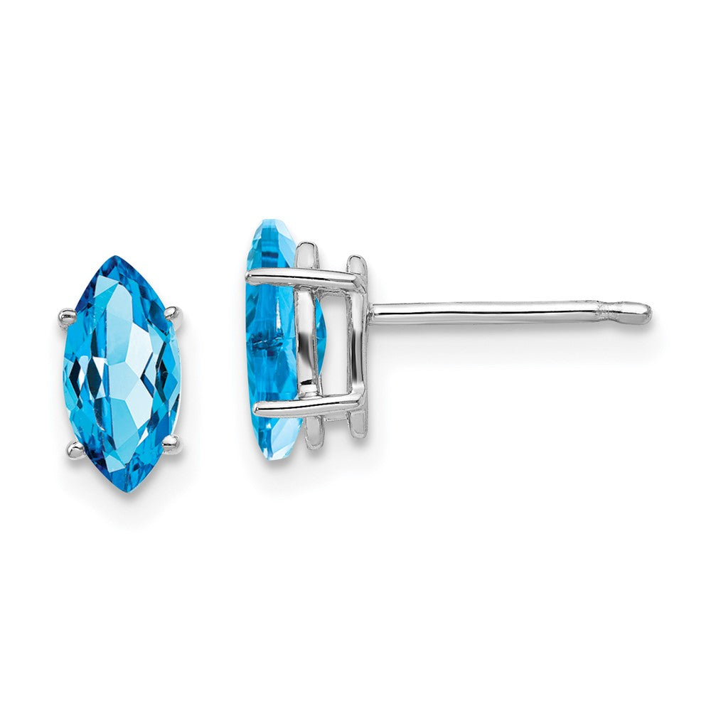 14K White gold;Post