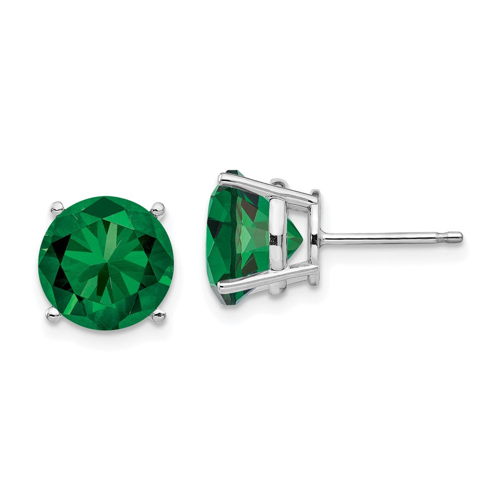 14K White gold;Post;Mount St. Helen's