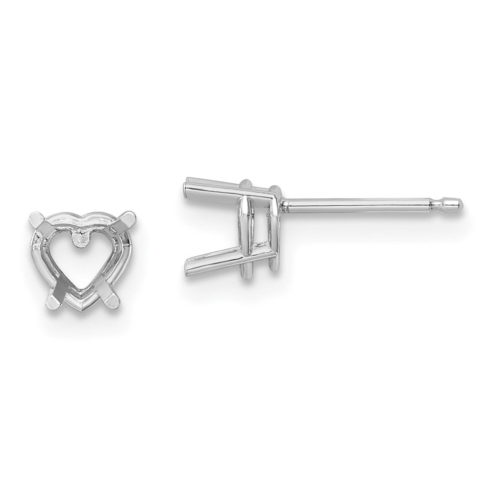 14K White gold;Post
