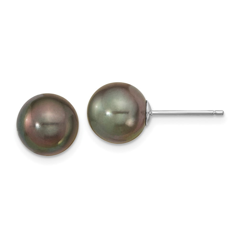 Post;18k White gold;Saltwater pearl
