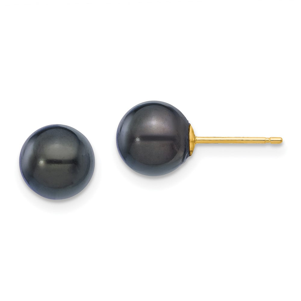 14k Yellow gold;Post;Saltwater pearl