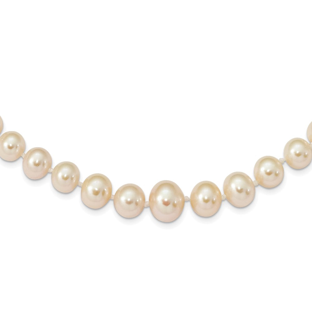 14k Yellow gold;Freshwater cultured pearl;Pearl clasp;Knotted