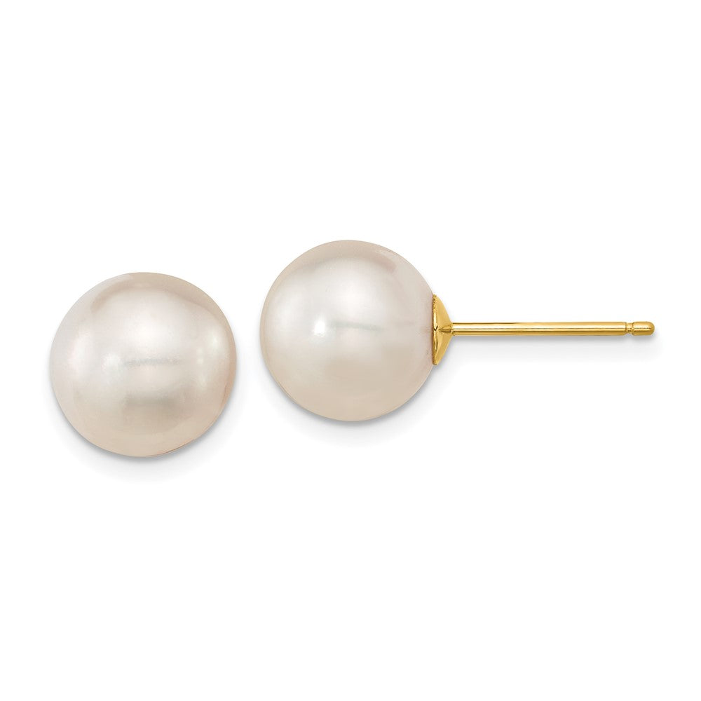 14k Yellow gold;Post;Saltwater pearl