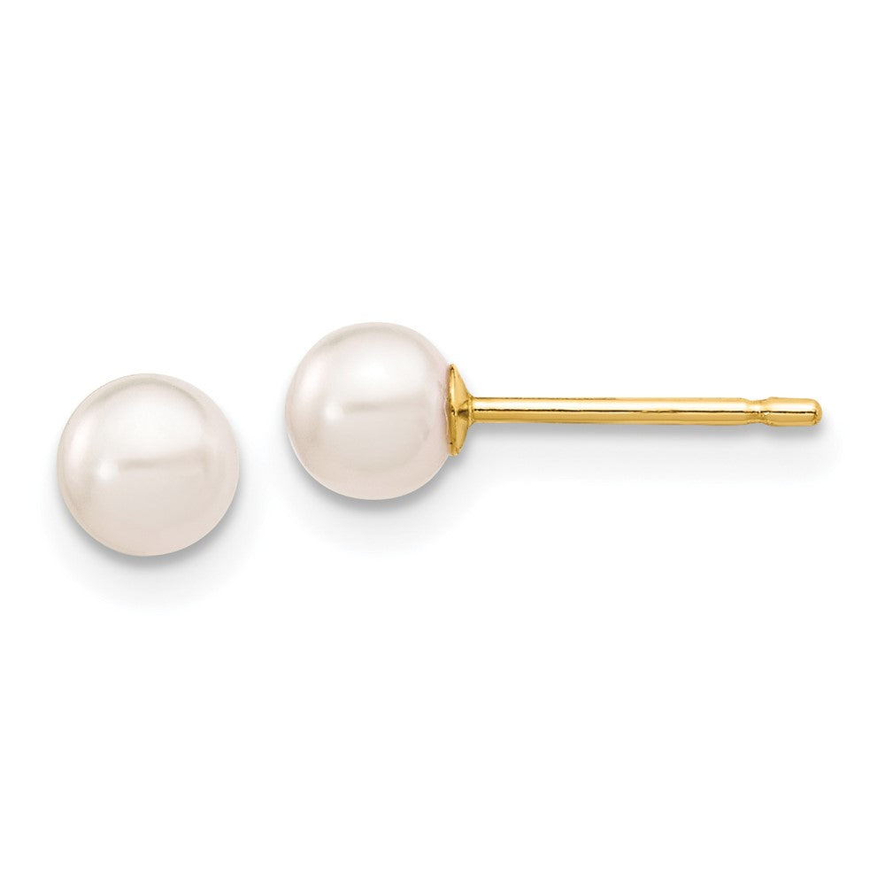 14k Yellow gold;Post;Saltwater pearl