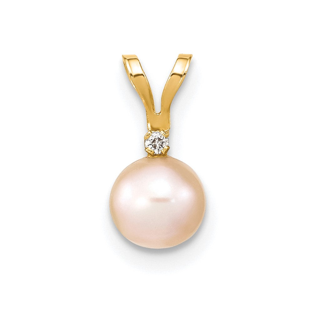 14k Yellow gold;Dyed;Freshwater cultured pearl