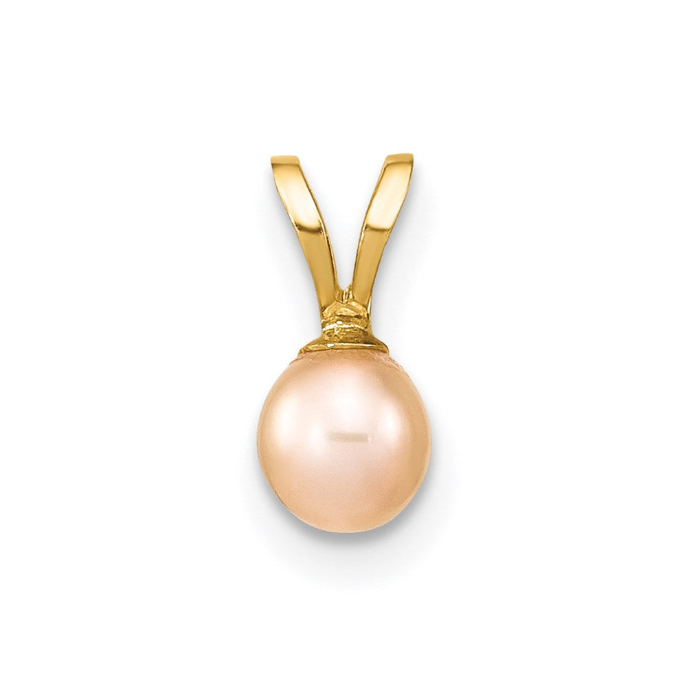 14k Yellow gold;Dyed;Freshwater cultured pearl