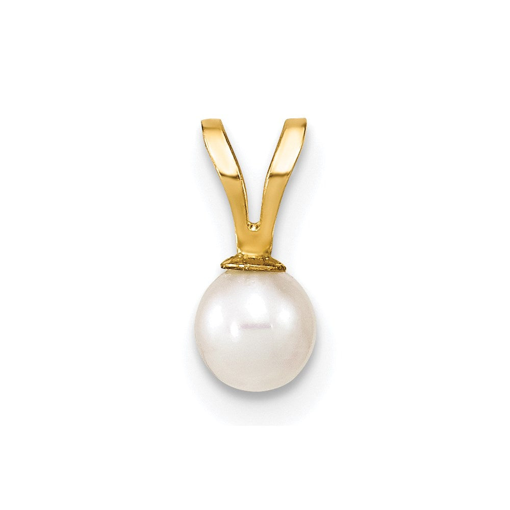 14k Yellow gold;Freshwater cultured pearl