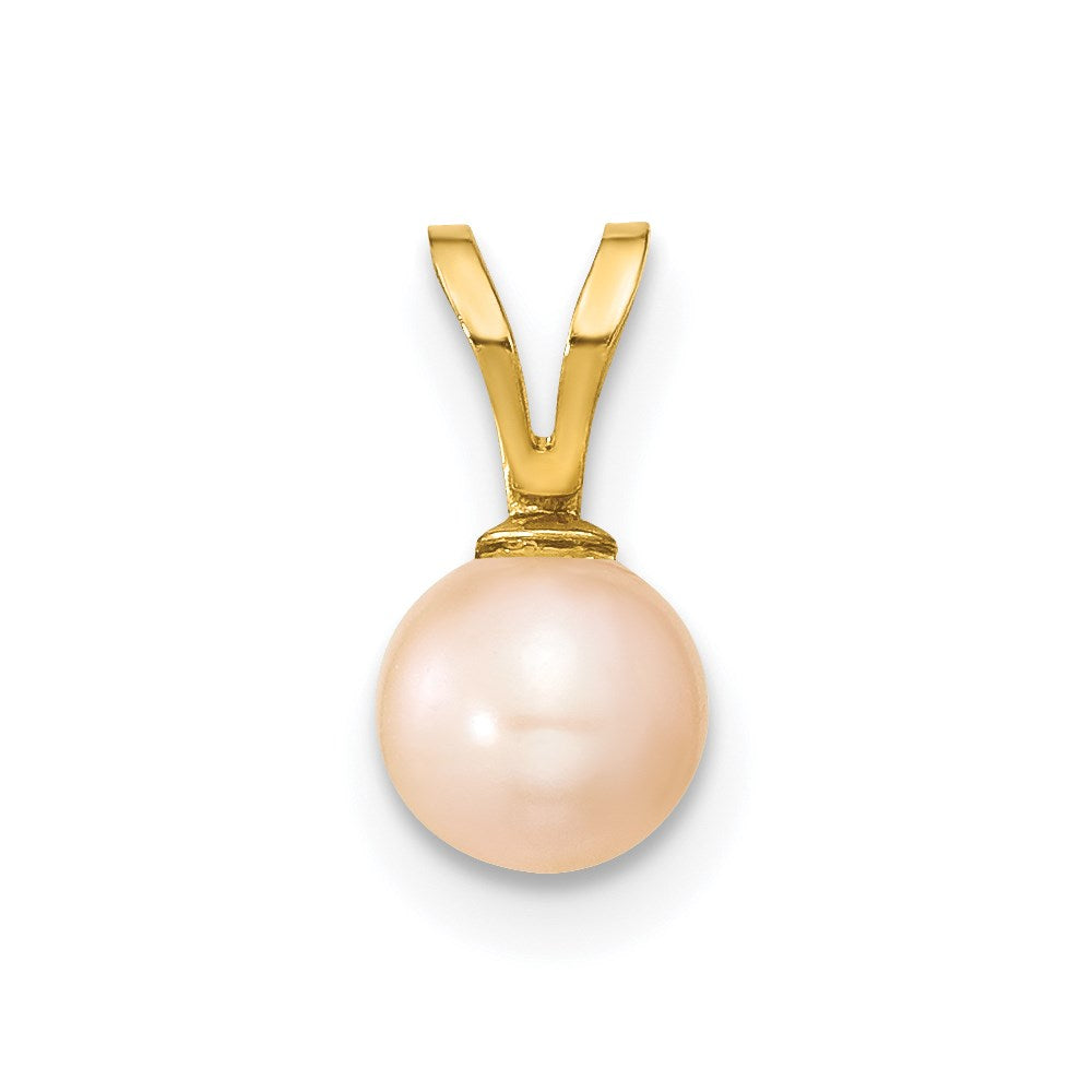 14k Yellow gold;Dyed;Freshwater cultured pearl