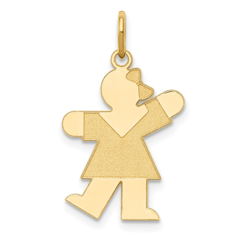 Solid;Polished;14k Yellow gold;Engravable;Laser Etched