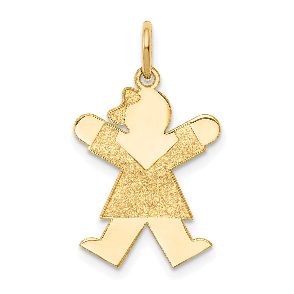 Solid;Polished;14k Yellow gold;Engravable;Laser Etched