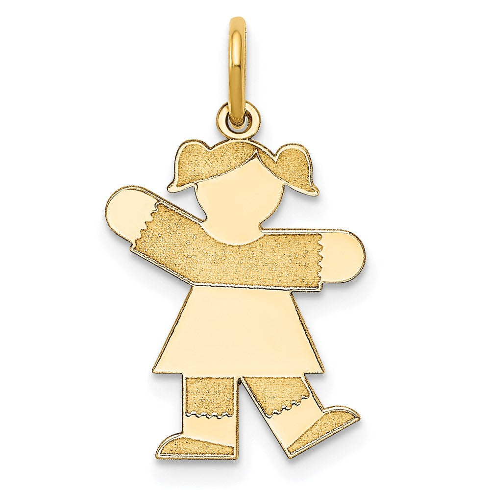 Solid;Polished;14k Yellow gold;Engravable;Laser Etched