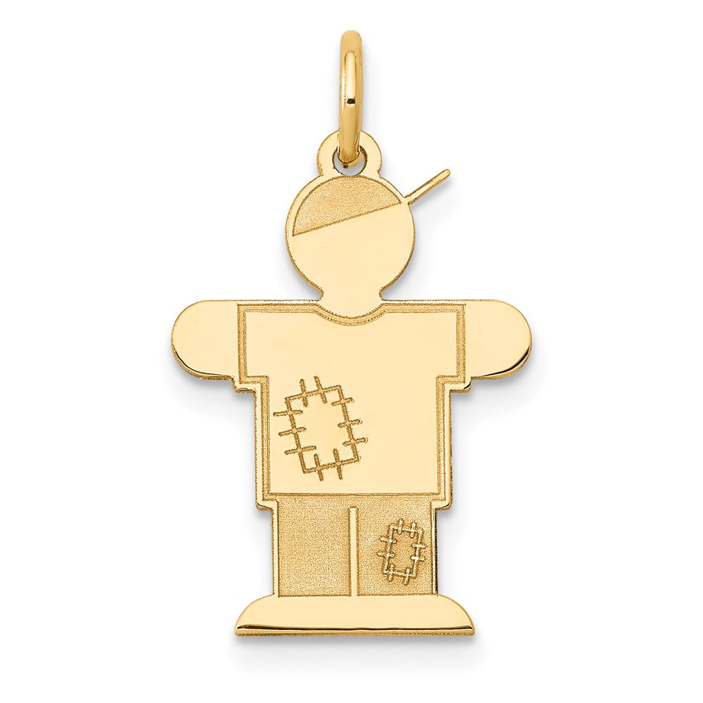 Solid;Polished;14k Yellow gold;Engravable;Not engraveable;Laser Etched
