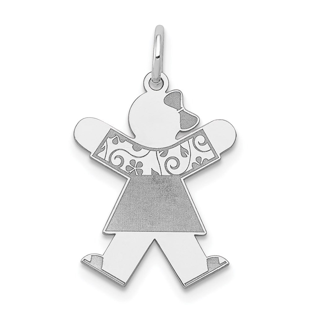 Solid;Polished;14K White gold;Engravable;Not engraveable;Laser Etched