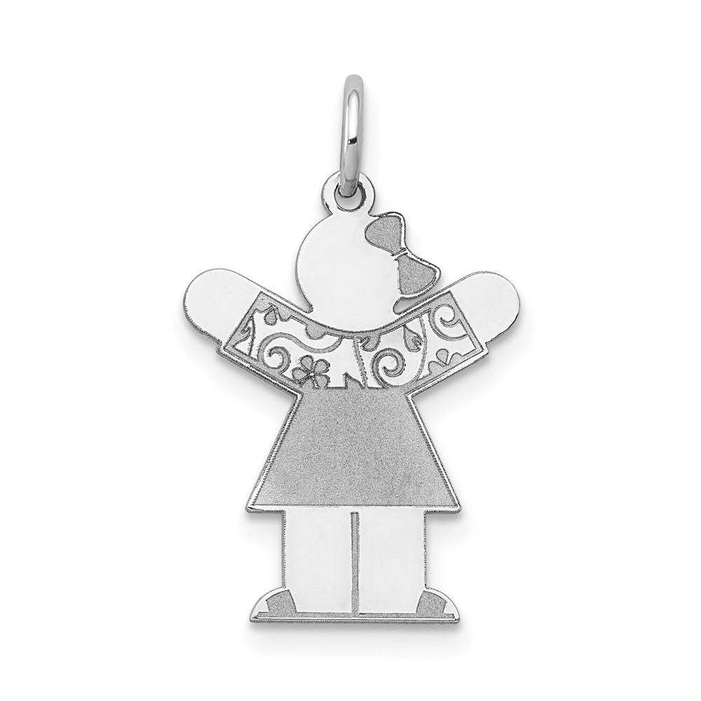 Solid;Polished;14K White gold;Engravable;Not engraveable;Laser Etched
