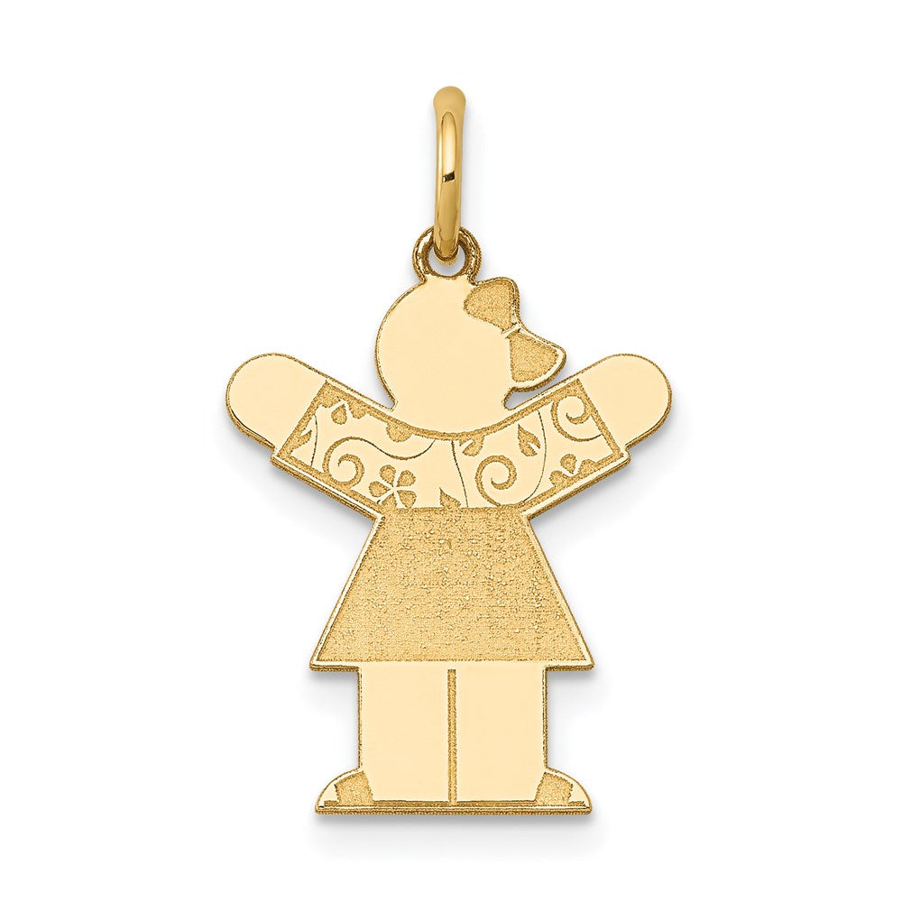 Solid;Polished;14k Yellow gold;Engravable;Not engraveable;Laser Etched